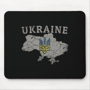 Ukraine Shirt Zelensky Ukrainian Flag Trident Mili Mouse Pad