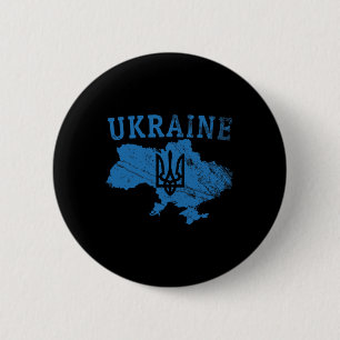 Ukraine Shirt Zelensky Ukrainian Tryzub Patriotic  6 Cm Round Badge