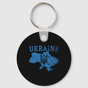 Ukraine Shirt Zelensky Ukrainian Tryzub Patriotic Key Ring