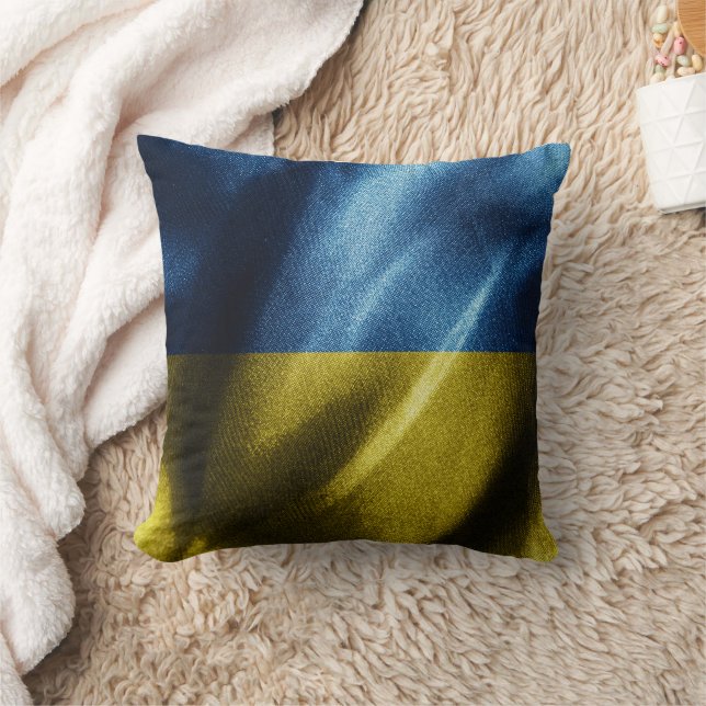 Ukraine silk flag cushion (Blanket)