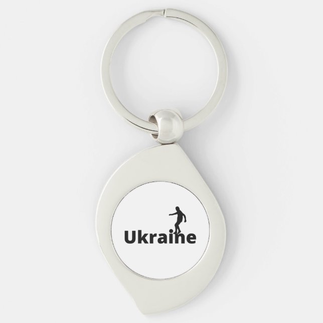 Ukraine soccer  key ring (Front)