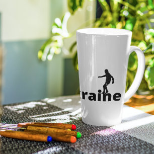 Ukraine soccer  latte mug