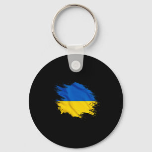 Ukraine Souvenir Gift Ukrainian Country Flag Brush Key Ring
