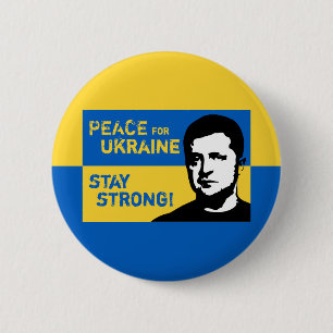 Ukraine - Stop the senseless war! 6 Cm Round Badge