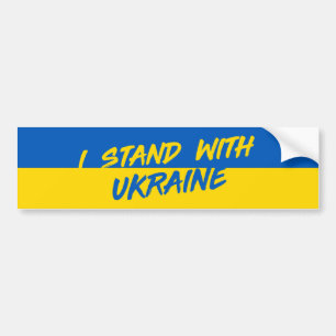 Ukraine Strong I Stand W/ Ukraine Bumper Sticker