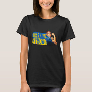 Ukraine Strong Rosie the Riveter T-Shirt