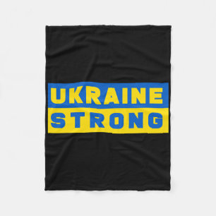 Ukraine Strong Support Ukraine Fleece Blanket