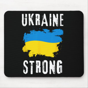 Ukraine Strong Ukrainian Flag Pride Vintage Men Wo Mouse Pad