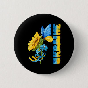Ukraine Sunflower 8 6 Cm Round Badge