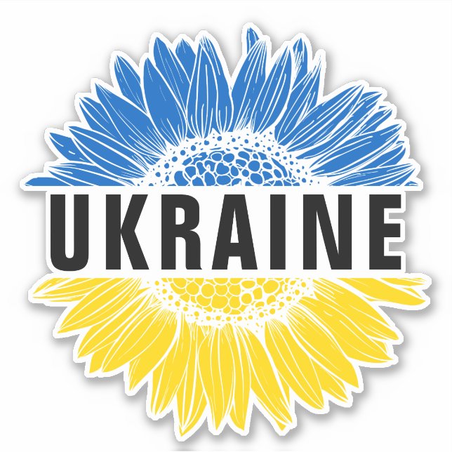 Ukraine Sunflower Ukrainian Support Solidarity  (Front)