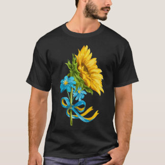 Ukraine Sunflowers and Wildflowers in Ukrainian Fl T-Shirt