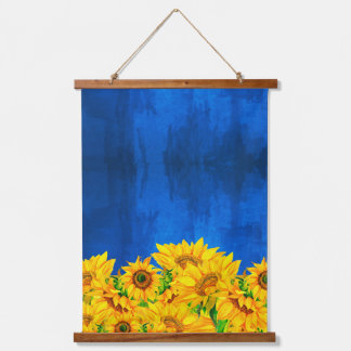 Ukraine Sunflowers - Stand With Ukraine Hanging Tapestry