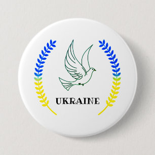 Ukraine Support 7.5 Cm Round Badge