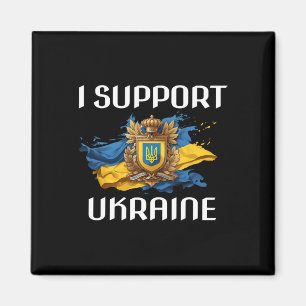 Ukraine Support Flag And Symbol Ukrainian People I Magnet