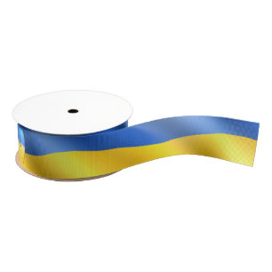 Ukraine - Support - Freedom Peace - Ukrainian Flag Grosgrain Ribbon