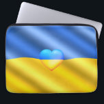 Ukraine - Support - Freedom Peace - Ukrainian Flag Laptop Sleeve<br><div class="desc">Ukraine - Support - Freedom Peace - Ukrainian Flag - Yellow Blue Heart - Together Freedom Victory ! You can also transfer to more than 1000 Zazzle products ! Resize and move or remove and add elements / text with customisation tool ! 
I Stand With Ukraine !</div>