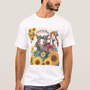 Ukraine Support Sunflower Girls T-Shirt