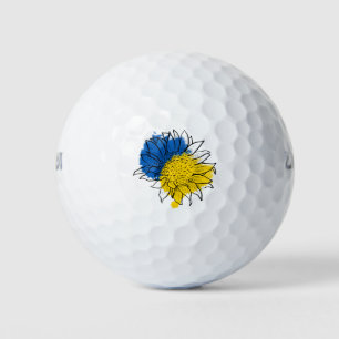 Ukraine Support Sunflower Golf Balls