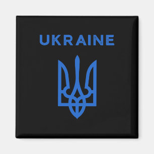Ukraine Supporter Trident Ukrainian Tryzub Flag Co Magnet