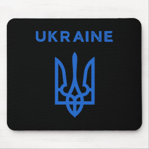 Ukraine Supporter Trident Ukrainian Tryzub Flag Co Mouse Pad