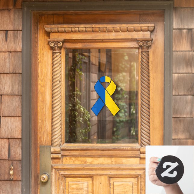 Ukraine Supporter Window Cling (Home Door)