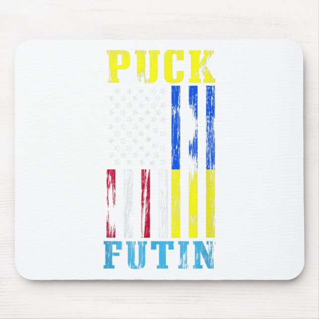 Ukraine Supports End War Promote Peace Ukrainian  Mouse Pad (Front)