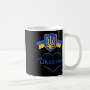 Ukraine Symbol Ukrainian Flag Golden Trident Men W Coffee Mug