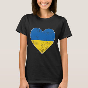 Ukraine T Shirt For Men Women Heart Ukraine Flag