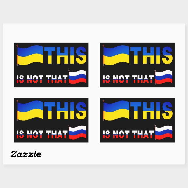 Ukraine This Is Not That Rectangular Sticker (Sheet)