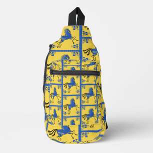 Ukraine Traditional Slavic Folk Art Sling Bag