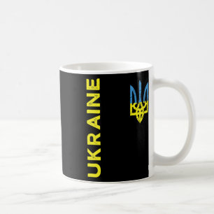 Ukraine Trident Coat Of Arms Emblem Ukrainian Flag Coffee Mug