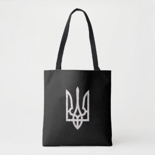 Ukraine Trident Gerfalcon Crest marble gold Tote Bag