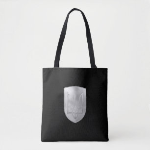 Ukraine Trident Gerfalcon Crest Silver Look Tote Bag