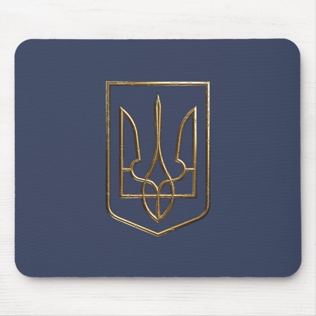 Ukraine Trident Gerfalcon Symbol Mouse Pad (Front)