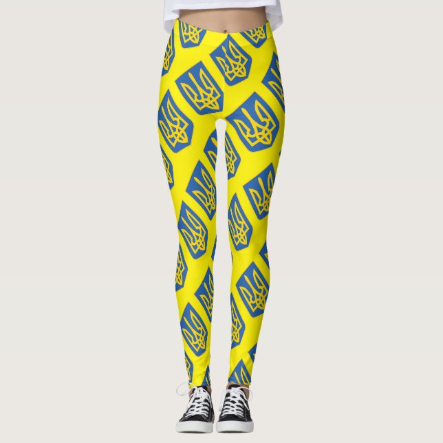 Ukraine Trident Leggings (Front)