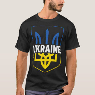 Ukraine Trident Pride Coat Of Arms Ukrainian Tryzu T-Shirt