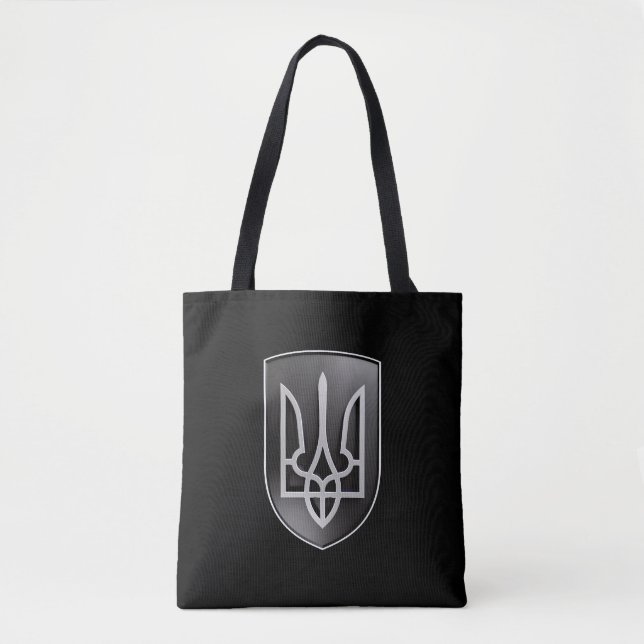 Ukraine Trident Shield Tote Bag (Front)