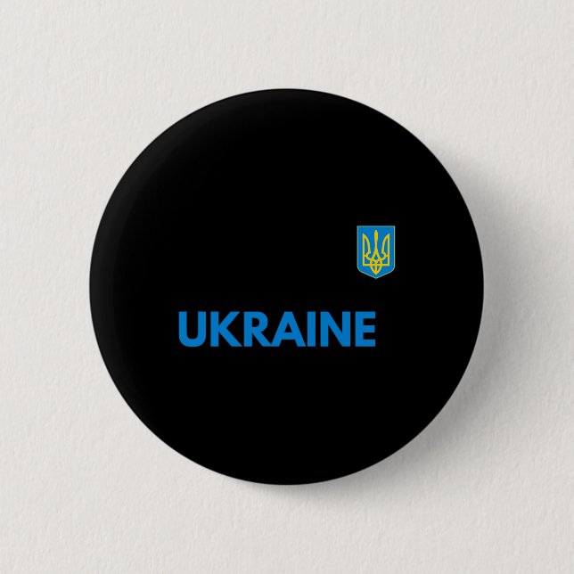 Ukraine Trident Statement  6 Cm Round Badge (Front)