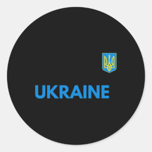 Ukraine Trident Statement  Classic Round Sticker