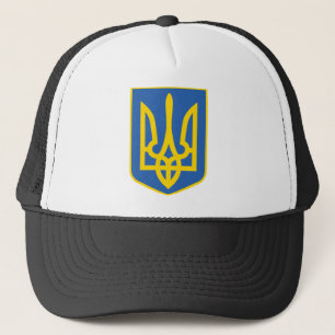 UKRAINE-TRIDENT TRUCKER HAT