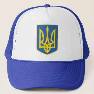 UKRAINE-TRIDENT TRUCKER HAT