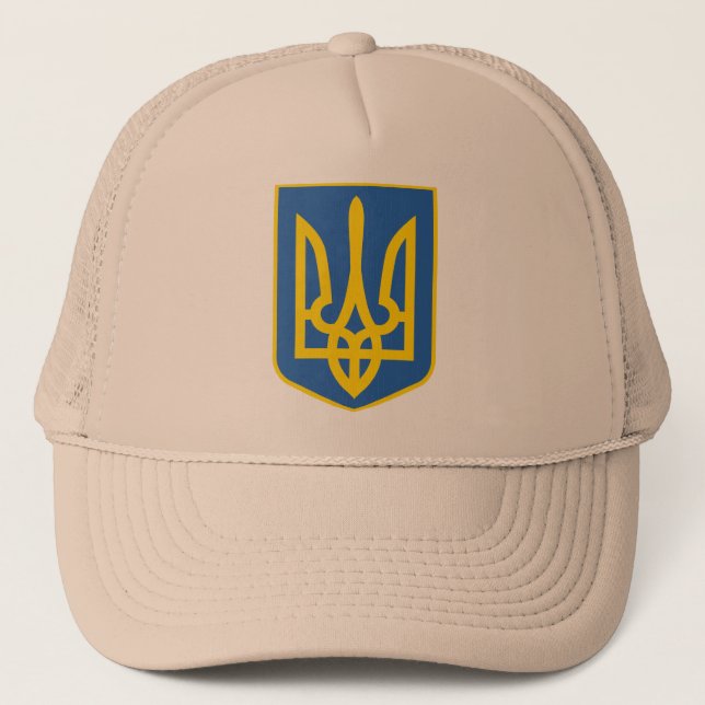 UKRAINE-TRIDENT TRUCKER HAT (Front)