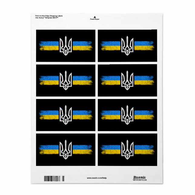 Ukraine Trident - Ukraine Flag Symbol (Full Sheet)