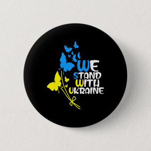 Ukraine Trident Ukraine Flag Ukrainian Flag Ukrain 6 Cm Round Badge