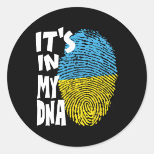 Ukraine Trident Ukraine Flag Ukrainian Flag Ukrain Classic Round Sticker