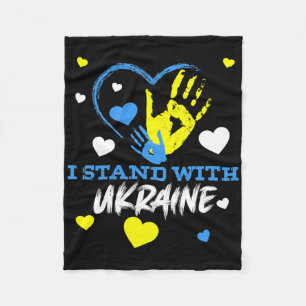 Ukraine Trident Ukraine Flag Ukrainian Flag Ukrain Fleece Blanket