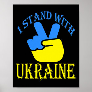 Ukraine Trident Ukraine Flag Ukrainian Flag Ukrain Poster