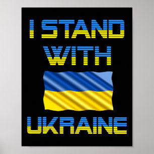 Ukraine Trident Ukraine Flag Ukrainian Flag Ukrain Poster