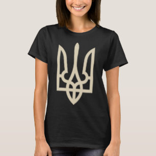 Ukraine Trident Ukrainian Coat Of Arms Flag T-Shirt