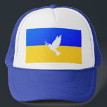 Ukraine Trucket Hats Peace Dove Support Freedom<br><div class="desc">Support Ukraine Trucker Hats- Peace - Ukrainian Flag Caps - Freedom Support - Solidarity - Strong Together - Freedom Victory ! Let's make the world a better place - everybody together ! A better world begins - depends - needs YOU too ! You can transfer to 1000 Zazzle products. Resize...</div>